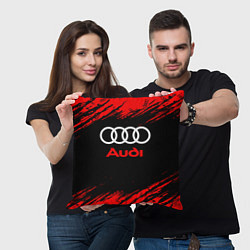 Подушка квадратная AUDI АУДИ, цвет: 3D-принт — фото 2