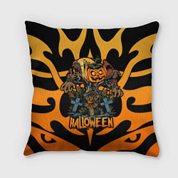 Подушка квадратная Веселый Хэллоуин, цвет: 3D-принт