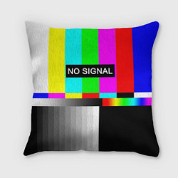 Подушка квадратная NO SIGNAL, цвет: 3D-принт