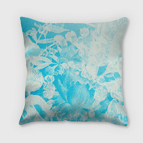 Подушка квадратная Blueflower / 3D-принт – фото 2