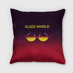 Подушка квадратная Glass world, цвет: 3D-принт