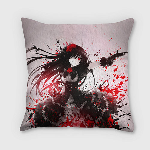 Подушка квадратная Рандеву с жизнью / 3D-принт – фото 2