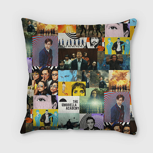 Подушка квадратная АКАДЕМИЯ АМБРЕЛЛА / 3D-принт – фото 2