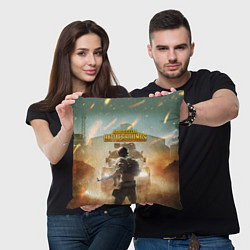 Подушка квадратная PUBG Z, цвет: 3D-принт — фото 2