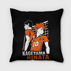 Подушка квадратная Haikyuu Hinata Kageyama