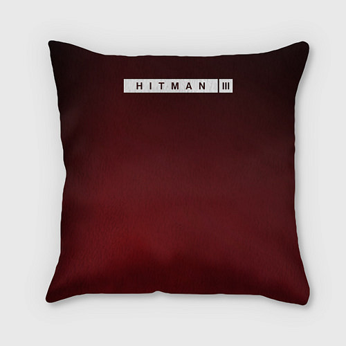 Подушка квадратная Hitman III / 3D-принт – фото 2