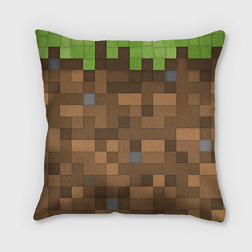 Подушка квадратная Minecraft камуфляж / 3D-принт – фото 2