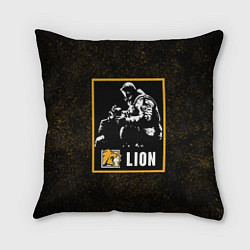 Подушка квадратная Lion, цвет: 3D-принт