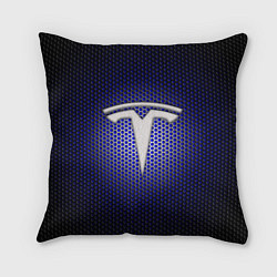 Подушка квадратная Космические технологии TESLA, цвет: 3D-принт