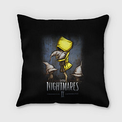 Подушка квадратная LITTLE NIGHTMARES 2, цвет: 3D-принт