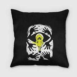 Подушка квадратная Little Nightmares 2, цвет: 3D-принт