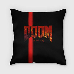 Подушка квадратная Doom Rip and Tear, цвет: 3D-принт