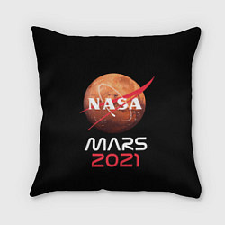 Подушка квадратная NASA Perseverance, цвет: 3D-принт