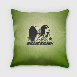 Подушка квадратная Билли Айлиш, цвет: 3D-принт