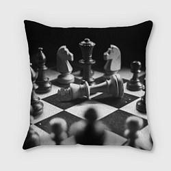 Подушка квадратная Шахматы, цвет: 3D-принт