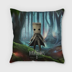 Подушка квадратная Little Nightmares 2, цвет: 3D-принт