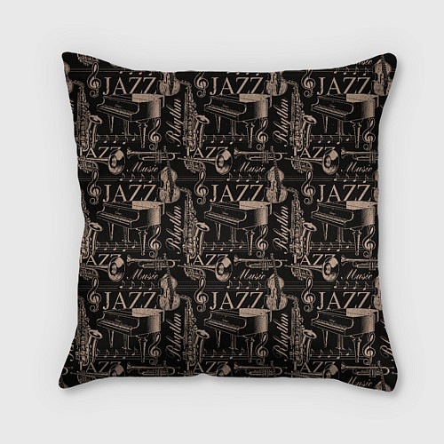 Подушка квадратная Jazz / 3D-принт – фото 2