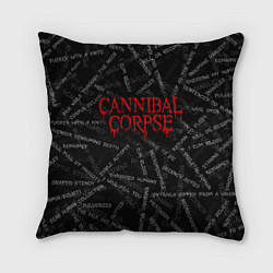 Подушка квадратная Cannibal Corpse Songs Z, цвет: 3D-принт
