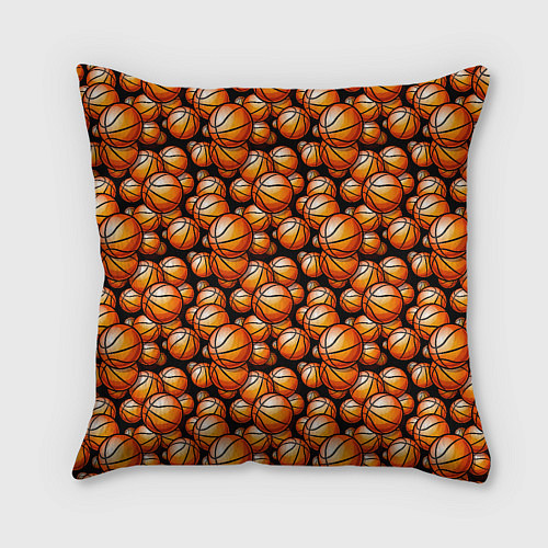 Подушка квадратная Баскетбольные Мячи / 3D-принт – фото 2
