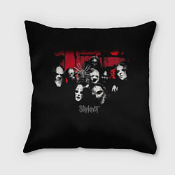Подушка квадратная Slipknot Группа, цвет: 3D-принт