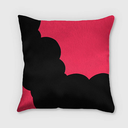 Подушка квадратная Rena Black Pink / 3D-принт – фото 2