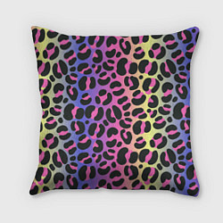 Подушка квадратная Neon Leopard Pattern