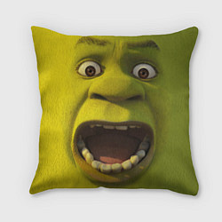 Подушка квадратная Shrek is Yelling, цвет: 3D-принт