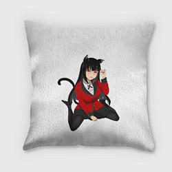 Подушка квадратная Jabami Yumeko, цвет: 3D-принт