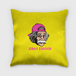 Подушка квадратная Albert Einstein, цвет: 3D-принт
