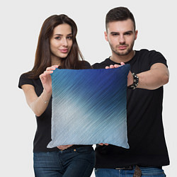 Подушка квадратная Текстура Оттенки льда, цвет: 3D-принт — фото 2