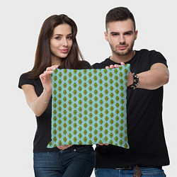 Подушка квадратная Авокадики, цвет: 3D-принт — фото 2