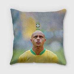 Подушка квадратная R Carlos Brasil, цвет: 3D-принт