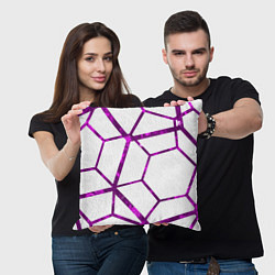 Подушка квадратная Hexagon, цвет: 3D-принт — фото 2