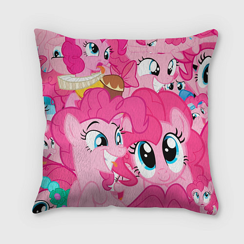 Подушка квадратная Pinkie Pie pattern / 3D-принт – фото 2
