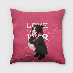 Подушка квадратная Love is war