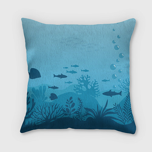 Подушка квадратная Mermaid Русалка Русалочка / 3D-принт – фото 2