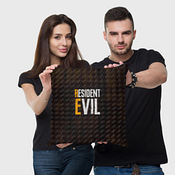 Подушка квадратная RESIDENT EVIL VILLAGE ДЕРЕВН, цвет: 3D-принт — фото 2
