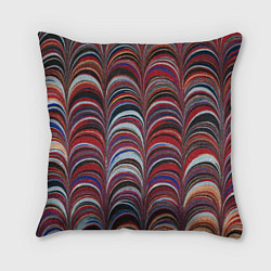 Подушка квадратная Разноцветные слои, цвет: 3D-принт