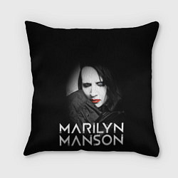 Подушка квадратная MARILYN MANSON, цвет: 3D-принт