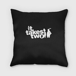 Подушка квадратная It Takes Two, цвет: 3D-принт