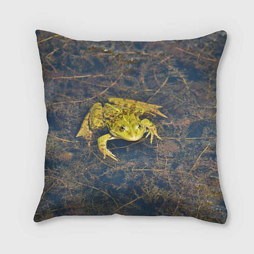 Подушка квадратная Лягушка / 3D-принт – фото 2