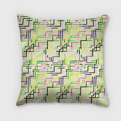 Подушка квадратная Geometric Color, цвет: 3D-принт