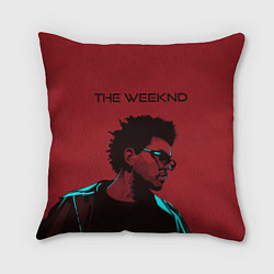 Подушка квадратная The weeknd, цвет: 3D-принт