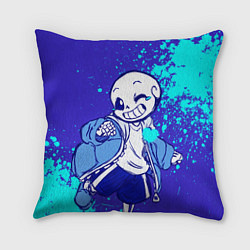 Подушка квадратная UNDERTALE SANS BLUE