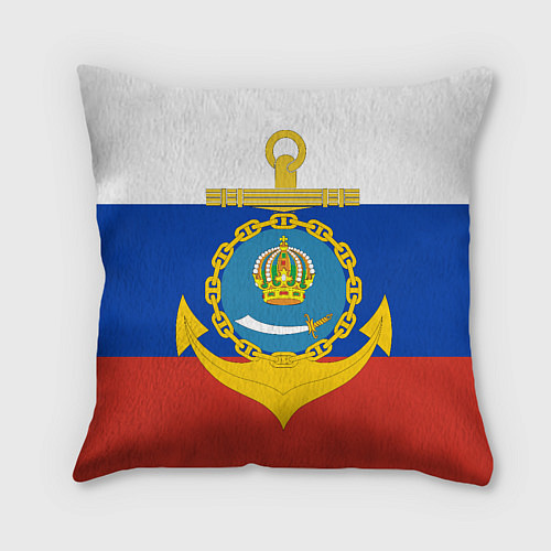 Подушка квадратная Каспийская флотилия ВМФ / 3D-принт – фото 2