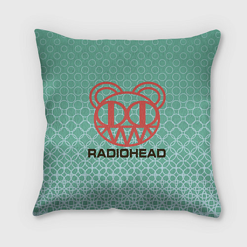 Подушка квадратная Radiohead Радиохед Logo спина Z / 3D-принт – фото 2