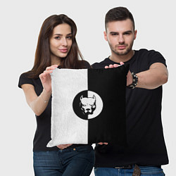 Подушка квадратная PITBULL SYNDICATE ПИТБУЛЬ СИ, цвет: 3D-принт — фото 2