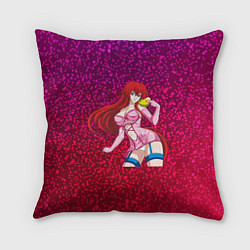 Подушка квадратная Аниме девушка 18, цвет: 3D-принт