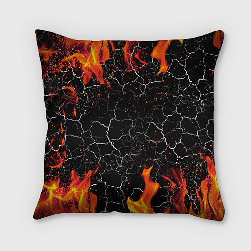 Подушка квадратная Дракон Огонь Dragon Fire / 3D-принт – фото 2