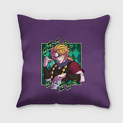 Подушка квадратная Dio Brando JoJo, цвет: 3D-принт